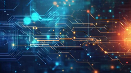 Wall Mural - futuristic technology concept. abstract circuit board background. abstract digital technology. high-