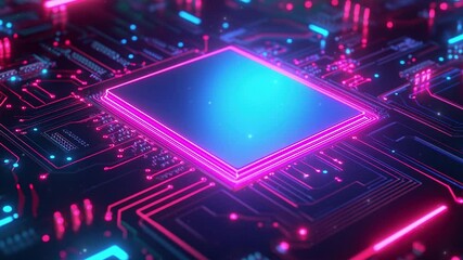 Wall Mural - futuristic technology concept. abstract circuit board background. abstract digital technology. high-