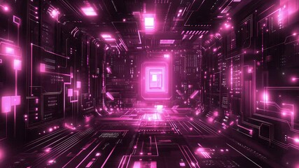Wall Mural - futuristic technology concept. abstract circuit board background. abstract digital technology. high-
