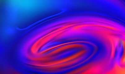 Wall Mural - modern blur blue abstract background with a pink red spiral swirl