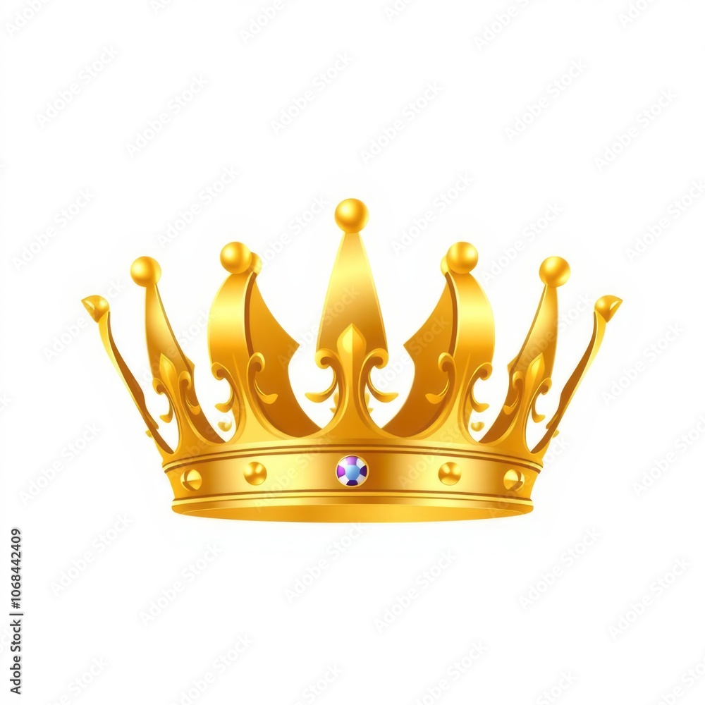 Gold crown isolated golden crown on a transparent background vector ...