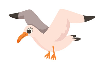 Wall Mural - albatross polar animal and cold arctic fauna vector illustration