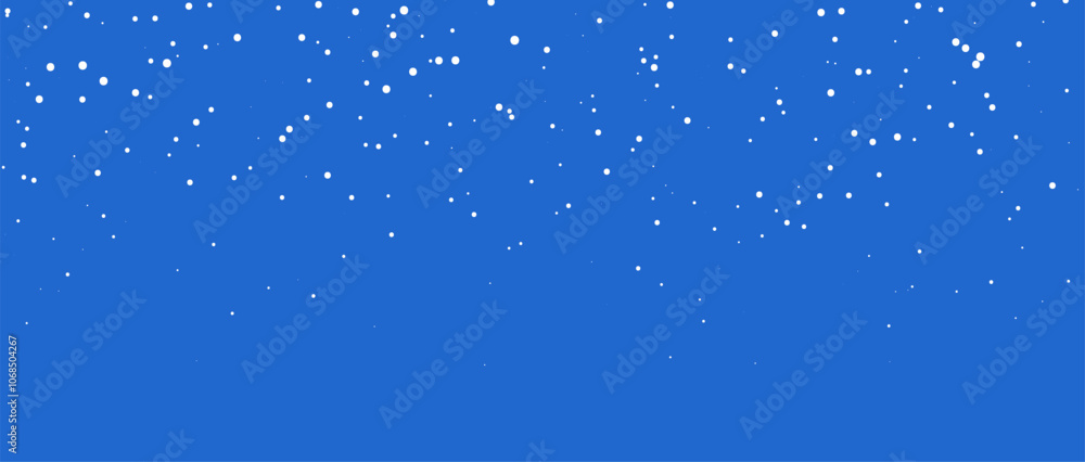 Vector winter blue background featuring snowflake pattern and white ice ...