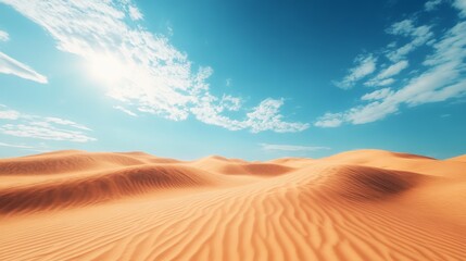 Wall Mural - Stunning Desert Landscape with Vibrant Sky