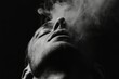© Mimi - Artistic representation of human soul as smoke in black and white