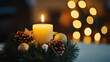 © Lusyana - christmas decoration with candle