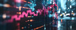 © queen - Illustration - City Stock Market Data Analysis Display