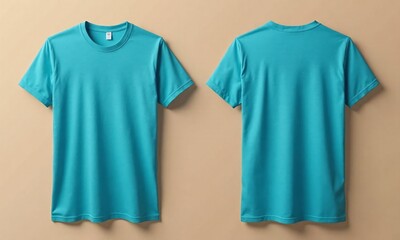 Mockup t shirt plain design front and back