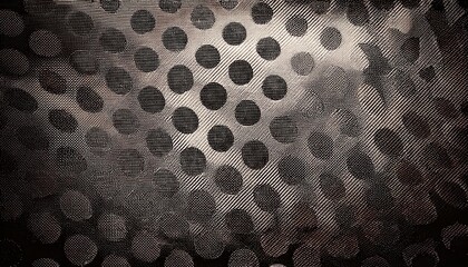 Poster - High Contrast Monochrome Halftone Dot Pattern with Varied Size Circles in a Gradient Fade Effect. Retro Inspired Black and White Texture for Vintage Graphic Design, Print Media, and Background Art