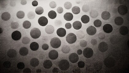 Poster - High Contrast Monochrome Halftone Dot Pattern with Varied Size Circles in a Gradient Fade Effect. Retro Inspired Black and White Texture for Vintage Graphic Design, Print Media, and Background Art