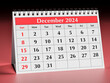 © Alex - December 2024 calendar. One page of annual business desk monthly calendars in winter
