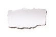 © Tetra Images - Torn peace of paper on white background