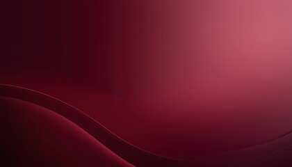 Wall Mural - elegant burgundy abstract background with smooth gradient and curved lines.