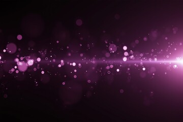 Wall Mural - mesmerizing pink light particles on dark background: enchanting bokeh effect in abstract design.