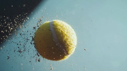 A Pause in the Action: The Humble Tennis Ball, Center Stage on a World-Famous Court