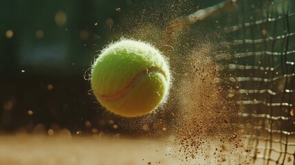 A Pause in the Action: The Humble Tennis Ball, Center Stage on a World-Famous Court