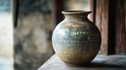 Poster - An Old Rustic Ceramic Vase