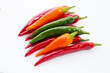 © Bowonpat - Chili peppers on a white background.