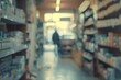 © NikoG - Blurred background of a pharmacy store and medication