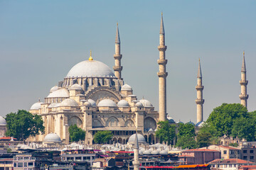 Wall Mural - Suleymaniye mosque in Istanbul, Turkey