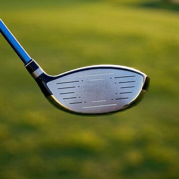 Closeup View of a Golf Driver Head
