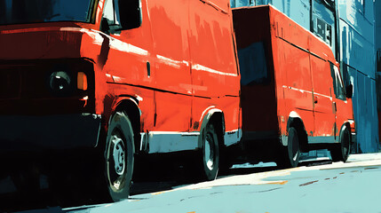 Poster - Delivery vans