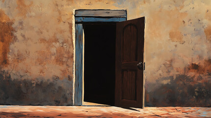 Aufkleber - Open door