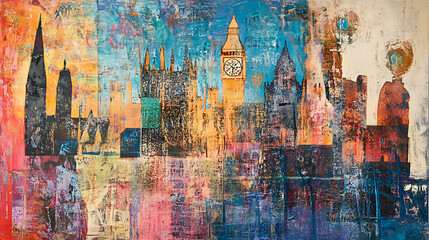 Aufkleber - London view