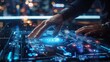 © evening_tao - Interactive Futuristic Touchscreen Interface