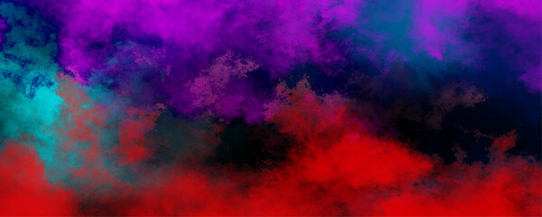 Wall Mural - abstract powder splatted background. beautiful stylist modern black texture background with smoke. a
