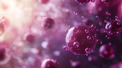 Poster - 3d illustration, Cancer Cells With High Details