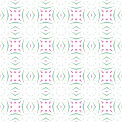 Wall Mural - Illustration design of a green-purple repeating pattern on a white background - suitable for prints