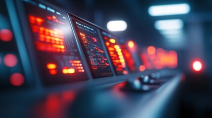 Close-up view of a computer screen displaying complex programming code and data visualizations