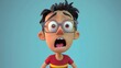 © ifra - A 3D cartoon of a man with glasses and open mouth looking surprised.