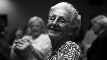 Wall Mural - Seniors Dancing: Capturing the joy and vitality of seniors celebrating life.   