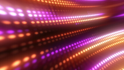 Vibrant light pattern in shades of purple, blue, and pink, forming a dynamic wave-like texture. Perfect for digital and futuristic visuals background, video in high quality 4k, motion design