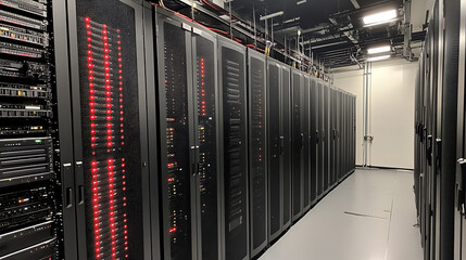 Aufkleber - The server control center for an internet provider is called a data center