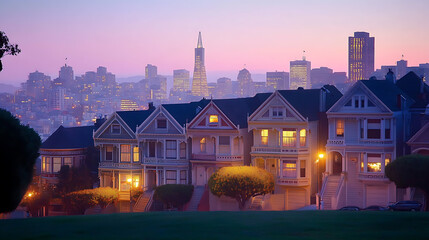 Wall Mural - Victorian homes in San Francisco