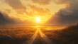© CreativeCreations - road to a golden sunrise