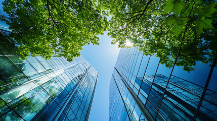 Aufkleber - A corporate report highlighting ESG (Environmental, Social, Governance) metrics within the green energy sector, showcasing sustainable business practices in the renewable energy industry