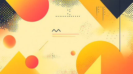 Leinwandbilder - Abstract orange and yellow geometric background, Modern concept for graphic design, background, web design, poster, banner, book, slideshow, Vector illustration