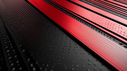 Leinwandbilder - abstract red and black are light pattern with the gradient is the with floor wall metal texture soft tech diagonal background black dark sleek clean modern