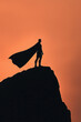 © VGX Ultra - Epic Superhero Silhouette Against a Stunning Sunset Sky