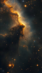 Wall Mural - colorful galaxy nebula background in space with stars -