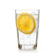 © Volodymyr - A glass of refreshing lemonade, isolated on a white background, emphasizing a cool summer drink
