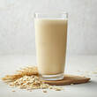 © Volodymyr - A glass of creamy oat milk, isolated on a white background, emphasizing a dairy-free beverage choice
