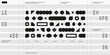 © KKK - Shape element layout graphic design with dot font lettering typo and grid system guides shape pattern simple clean modern minimal style Useful print poster web page mobile brochure flyer