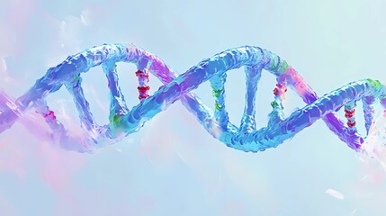 Soft, abstract DNA double helix pattern with glowing highlights, perfect for scientific illustrations and biotech-themed stock images