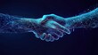 © luck - Digital Handshake: A Modern Symbol of Collaboration