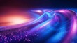 © video - Futuristic Neon Light Trails Abstract Background for Digital Design